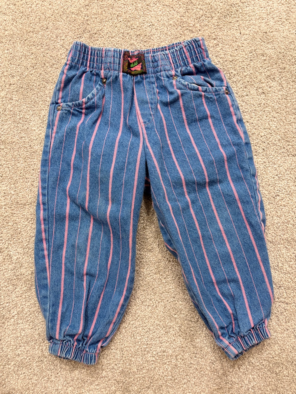 Striped Vintage Toddler Jeans